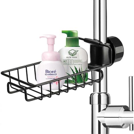 Porte-éponge de cuisine pour robinet de cuisine, support pour éponge de cuisine, porte-ustensiles d'évier suspendu, panier à éponge, égouttoir d'évier, cuisine A (1/5)