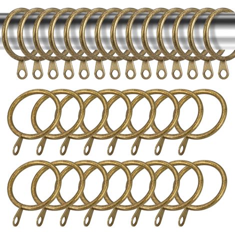 50 anneaux de rideaux en métal, diamètre intérieur 30 mm (1/5)