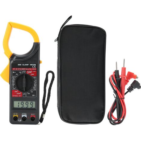 Digitales Zangenmultimeter, tragbares Amperemeter, Voltmeter, elektronisches Multimeter, Messgerät DT-266-Crezuo