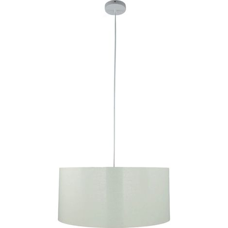 Pendelleuchte Stoff Schirm Ø 55 cm groß Velours Optik E27 Hängelampe Schlafzimmer (1/5)