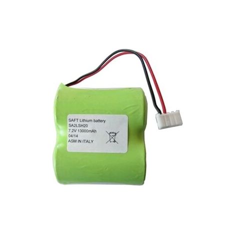 Saft Pacco batteria litio 7,2V 13Ah compatibile sirena genio allarme SR-74.110