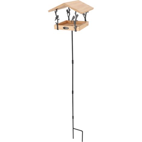 Esschert Design – Mangeoire sur pied pour oiseaux – Structure durable résistante aux intempéries – Accès sécurisé pour oiseaux – Facile à assembler et à nettoyer