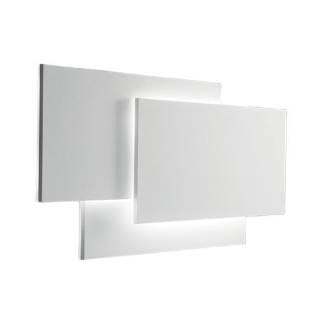 Applique Led 36W 2880Lm 3000K Série 6750 En Aluminium Blanc, Design Moderne Géométrique Pour Éclairage Intérieur - Luminaire De Marque Perenz (1/3)