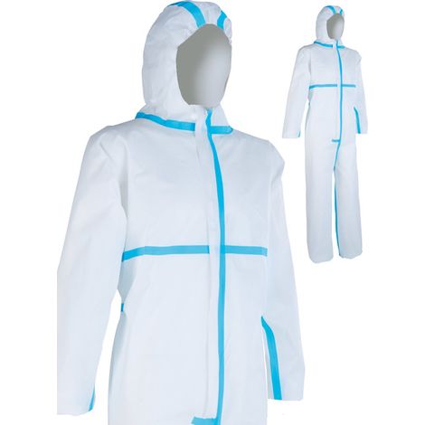 Combinaison de protection XL Non-tissé SMS polypropylène 55 g/m2 Type 5 & 6 - SINGER - PLY500