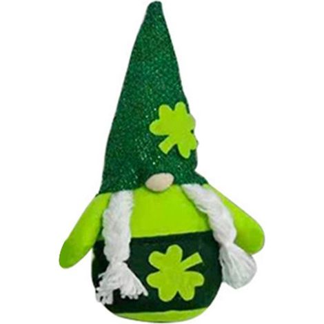 St. Patrick's Day gesichtslose Plüschpuppen als Ornamente (1/4)