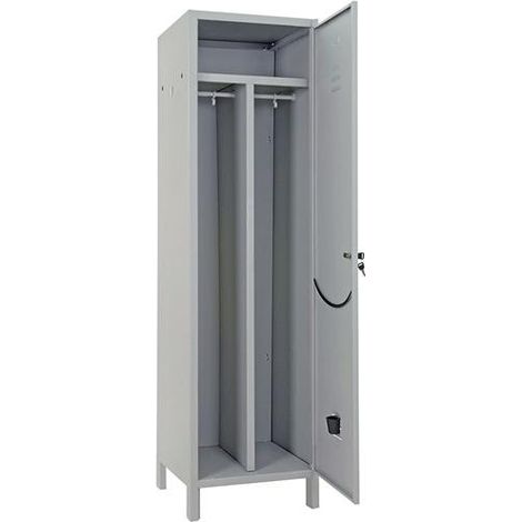 ARMADIO METALLO SPOGLIATOIO SPORCO/PULITO 1 POS.L 50 P50 H180CM (171 SMO