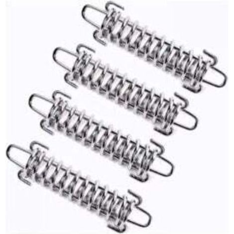 Un ensemble de 4 ressorts pour voile d'ombrage, ressorts de tension pour voile d'ombrage, ressorts de tension pour tente de camping et bloqueurs de corde pour ressort de tente. (1/4)