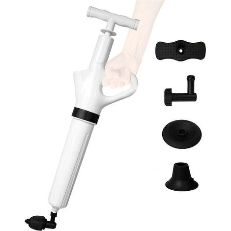 Sleek Home Hochdruck-Druckluft-Abflussreiniger – Weiß (1/5)