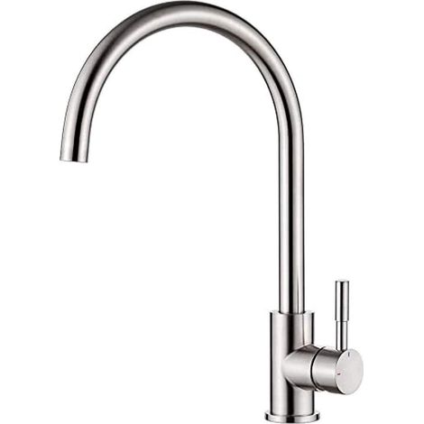 Robinet de Cuisine ColdStart Mitigeur à Poignée Unique Rotation 360° Sortie d'Eau Haute Chaud et Froid (1/4)