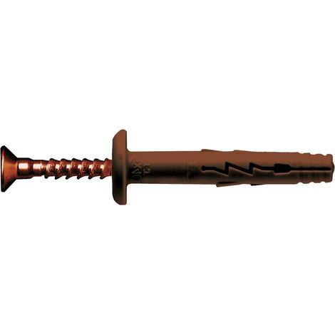 TASSELLO NYLON A PERCUSSIONE 'TURBO JET' TJ6-40BR 6 x 40 - vite 3,8 x 45
