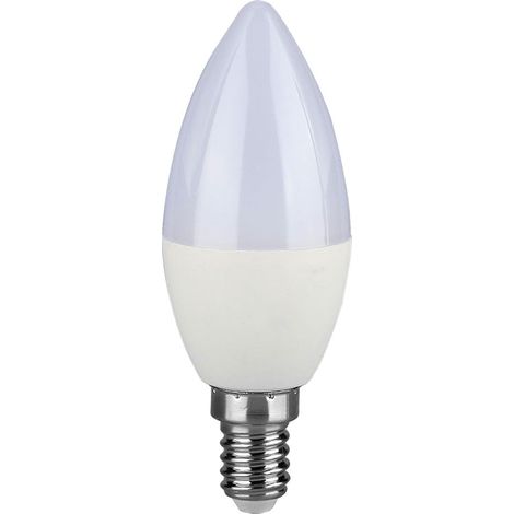 Bombilla LED V-TAC Samsung Chip E14 7W Vela Blanco Cálido