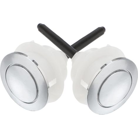 2pièces Boutons De Chasse Eau Pour Réservoir Wc Boutons Poussoirs Universels Pour Toilettes Installation Facile Économie Eau Design Pratique (1/5)