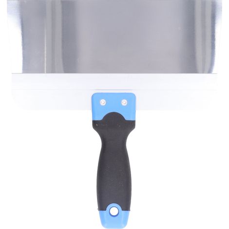 Couteau à enduire acier inoxydable poli miroir, lames de grattage et de pose pour entretien auto, manche antidérapant caoutchouc doux 10 pouces (255 mm) (1/5)