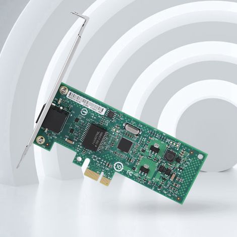 Carte réseau PCI Express Gigabit Intel 82574L 1000 Mbps pour ordinateur fixe avec voyants lumineux