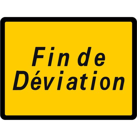 Signalisation de Travaux Temporaires Panneaux de Travaux  Temporaires. Danger Chantier Temporaire - Fin de déviation - Panneau rétroréfléchissant