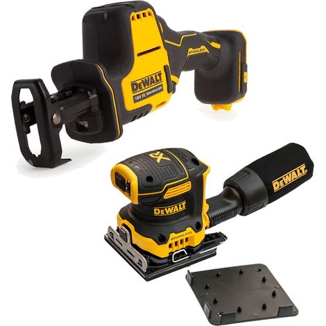 Dewalt DCS369N 18v XR Compact Brushless Reciprocating Saw & DCW200N Sander Bare (1/4)