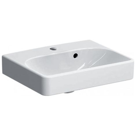 Geberit Smyle Square lave-mains 500222, 45x36cm, avec trou pour