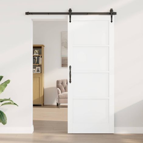 vidaXL Porta Interna Bianco 83 x 211 cm Legno compensato