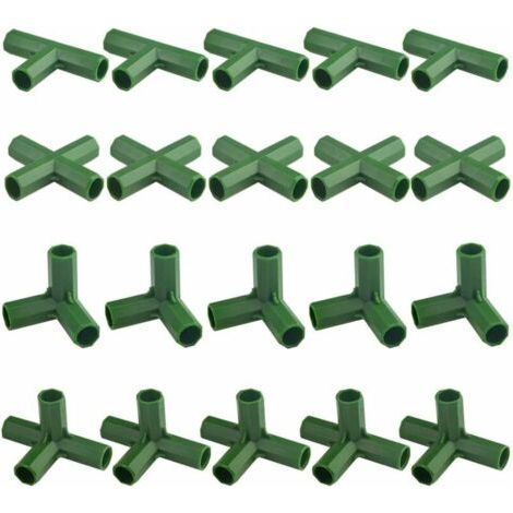 Pair Packung mit 20 robusten Gartenrahmenverbindern für Gewächshäuser und Pflanzen, 11 mm