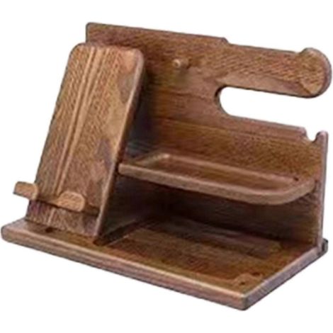 Table de chevet multifonctionnelle en bois avec rallonge téléphonique - (1/5)