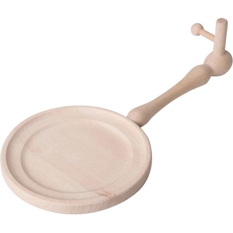 Riess Classic Pfannenknecht Profi Holzbrett mit Stiel 20/24cm (1/5)