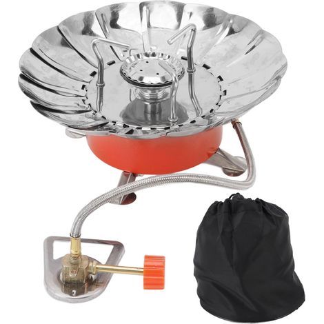 Mini-Campingkocher 2800W, tragbarer Campingkocher mit klappbaren Beinen für Wandern, Trekking und Outdoor-Aktivitäten (1/5)