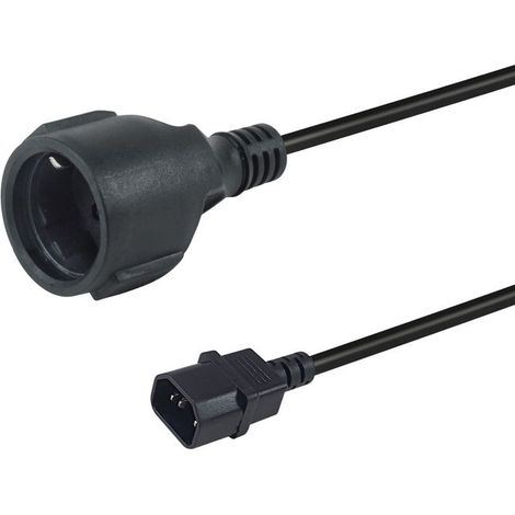 Equip 112106 cable de transmission Noir 0.25 m IEC C14 CEE7/3 (1/4)