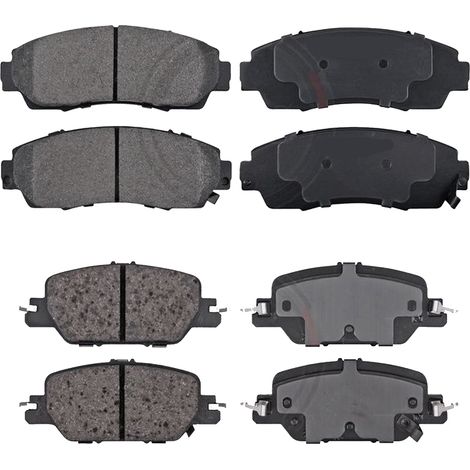 KIT PASTIGLIE FRENO ANTERIORI E POSTERIORI compatibile con HONDA INTEGRA (DC5) / PASTIGLIE FRENANTI AUTO OEM FDB905,FDB956 / SOSTITUZIONE DIRETTA / BASSA POLVERE / SILENZIOSO
