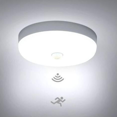 Plafonnier LED Detecteur de Mouvement 15W, Lampe Plafond avec Capteur Intérieur, IP56 Luminaire Plafonnier Automatique, pour Hublot, Couloir et Cave, 220V Motion Sensor Rond Ceiling Lights Indoor (1/5)