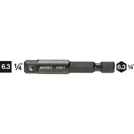 Hazet 2238-1 Adattatore, Multicolore, Attacco Esagonale, Massiccio, 6.3 mm 1/4 di Pollice