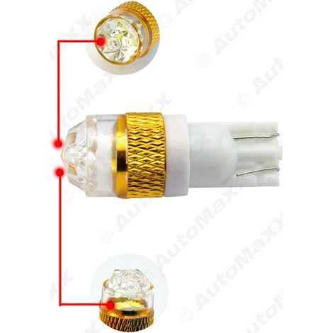 LED Car Reading Lights, License Plate Lights, T10 5730 2-LED Car Side Lights with Mirrors (1/4)