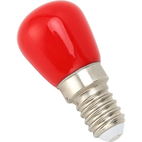 Ampoule E14, une petite ampoule pour suspensions, plafonniers, appliques murales, lampes de table et lampes de réfrigérateur, de couleur rouge. (1/5)
