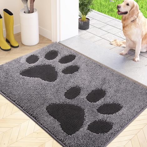 Paillasson Interieur 60 x 90 cm, Tapis d'Entrée Antidérapant et Lavable en Machine, Tapis de Sol Douces Absorbantes pour Chien, Entrée, Porte, Couloir (1/5)