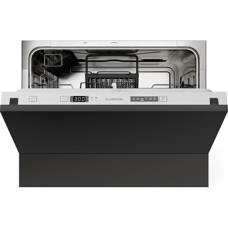 Klarstein Lave Vaisselle Encastrable - Compact 45 cm, 6 Couverts, Programme UV Hygiène, AquaStop Sécurité, Classe Énergie D, Silencieux 47 dB, Commande Intuitive