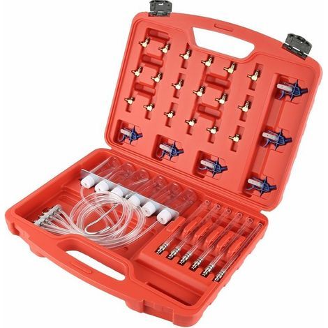 Compteur de Débit d'Injecteur Diesel Cylindre de Diagnostic Kit de Test de Conduite de Carburant pour Adaptateur de Rampe Commune avec Boîte de Rangement (1/5)