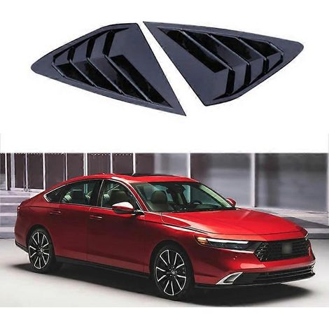 Dekorative Abdeckung für die hinteren Dreiecksblenden des Honda Accord (Baujahr 2023) – Mattschwarz