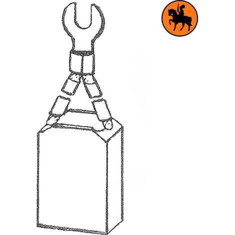 Ensemble de 4 balais de charbon FIAT 9835686 16x25x45mm