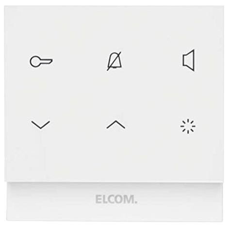 Interphone système téléphone blanc – Installation en saillie – Communication mains libres – 16 mélodies de sonnerie réglables – Elcom - REK221Y