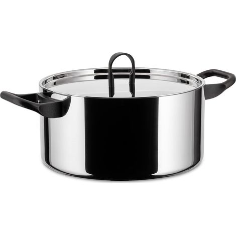 Alessi 90101/20 T La Cintura di Orione Casseruola, in Trilamina/AISI 430, Alluminio, Acciaio Inossidabile 18/10, 20 cm (1/5)