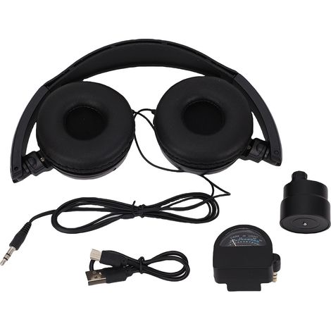 Kit de détection de fuites d'eau avec amplification sonore x13000, sonde professionnelle haute sensibilité et haute précision, casque audio de grande taille et indicateur de champ. (1/5)