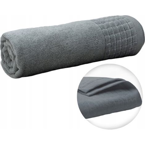 Badetuch aus Baumwollfrottee, saugstarkes, schnelltrocknendes Material, 50x100 (1/5)