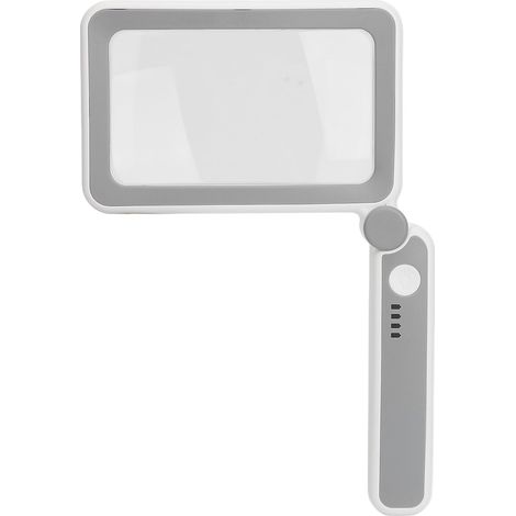 Nouveau chargeur portable, indicateur de charge pliable avec 10 LED pour les personnes âgées, lecture de journaux, loupe haute résolution (1/5)