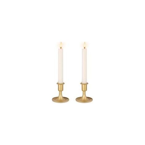 Bougroir Doré Chandelier Rétro en Or: Lot de 2 Porte-Bougies en Métal Bougeoirs Mariage pour Bougies Conique Perfect pour Centre de Table Noël Fête ou Décoration d'intérieure