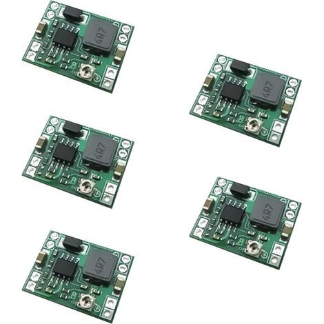 Modulo step-down DC-DC regolabile MP1584EN (5 unità), convertitore step-down da 24V a 12V, 9V, 5V, 3V e 4,5V-28V a 0,8V-20V, convertitore di tensione 3A per Arduino, LED, progetti fai da te e (1/4)