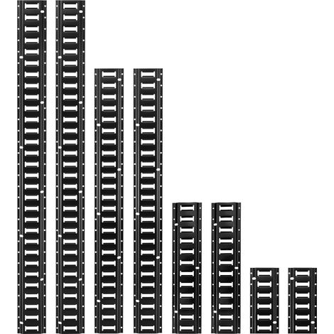Kit de rails d'arrimage E-Track de 8 pièces pour fourgonnettes et remorques avec sangles et accessoires inclus, 36 éléments au total. (1/5)