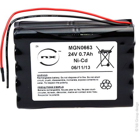 NX - Batterie NiCd 20x AA 20S1P ST5 24V 700mAh F150