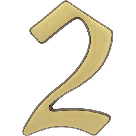 Alpertec Hausnummer 2 Bronze Hausnummern Hausnummerschild