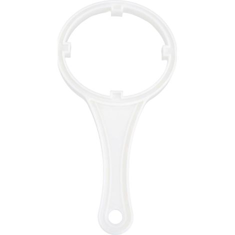 Clé à molette en plastique de 10 pouces pour boîtier de cartouche filtrante de purificateur d'eau (blanche)-24.00X12.00X1.05CM-White (1/3)