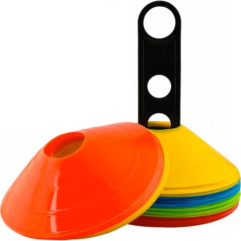 50 cônes d'entraînement multicolores