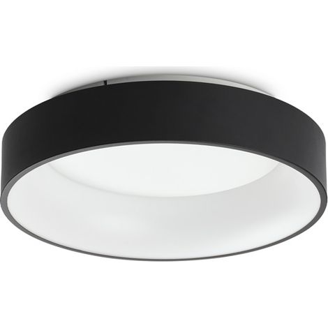 Plafoniera Moderna Ziggy Metallo Nero Led 30W 3000K Luce Calda (1/2)